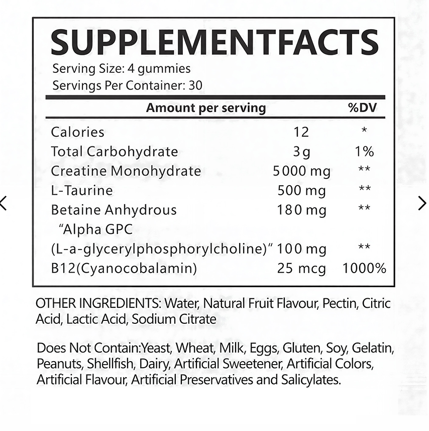 MY SUPPLEMENTS Creatine Gummies